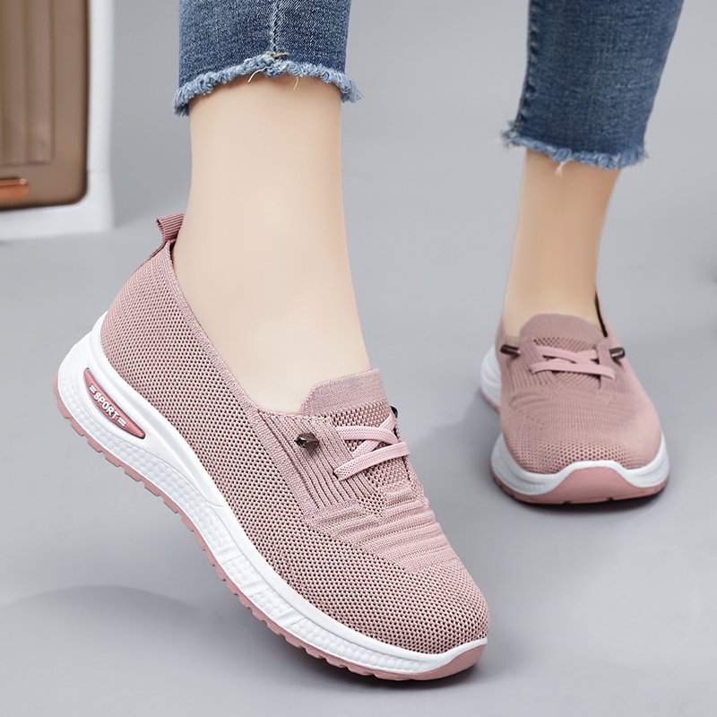 Women's 2024 Casual Fitness Walking Sneakers Lightweight Soft Material Low MOQ Fashionable Design for Ladies Affordable