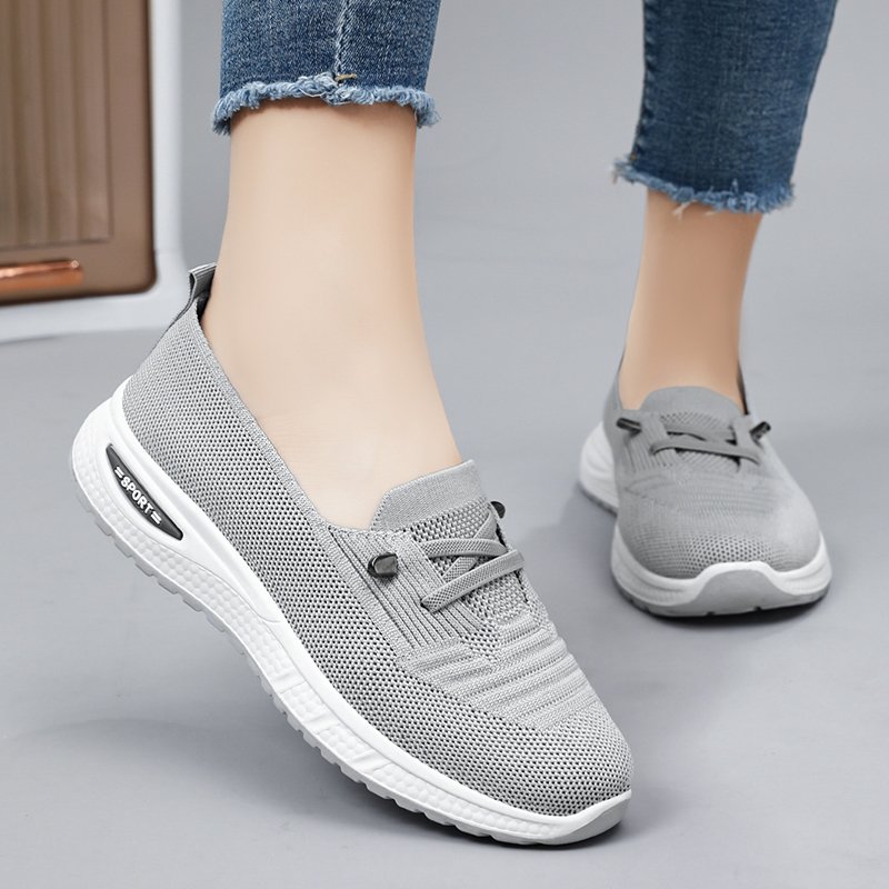 Women's 2024 Casual Fitness Walking Sneakers Lightweight Soft Material Low MOQ Fashionable Design for Ladies Affordable
