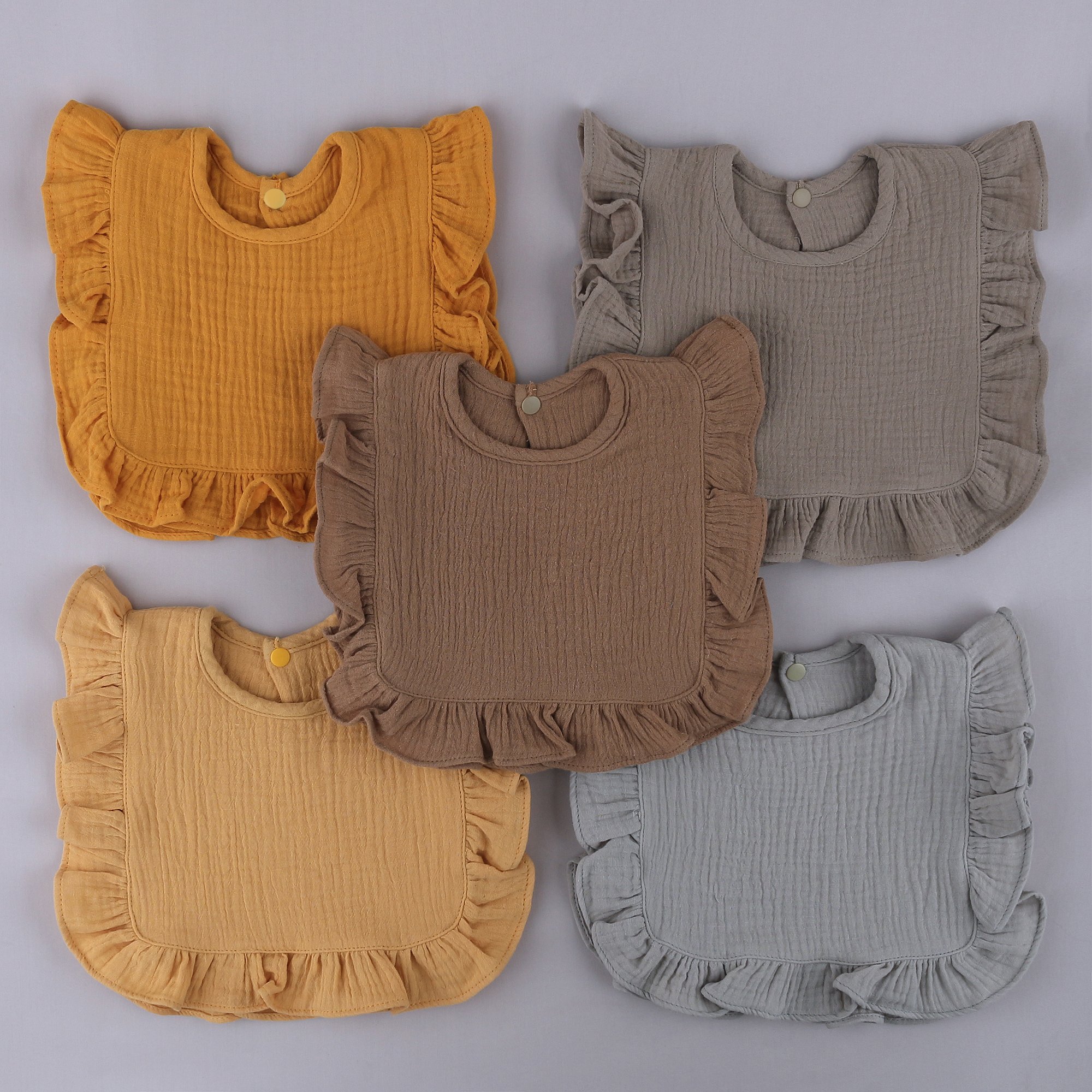 Certified qualityMulti-color optionsBaby cotton linen fabric drooling towel bibs