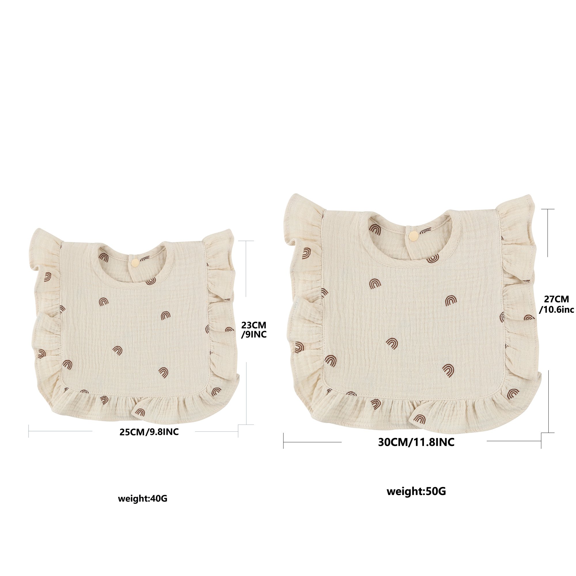Certified qualityMulti-color optionsBaby cotton linen fabric drooling towel bibs