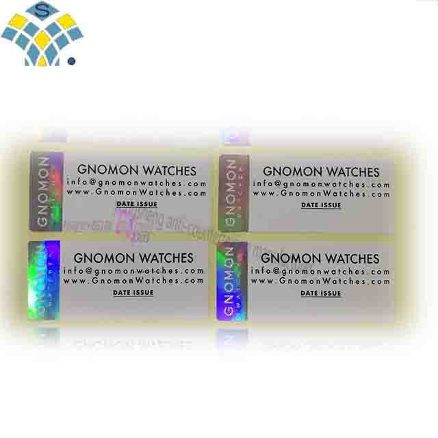 Holographic foil stamping QR label 10 ml vial bottle label hologram pharma security label