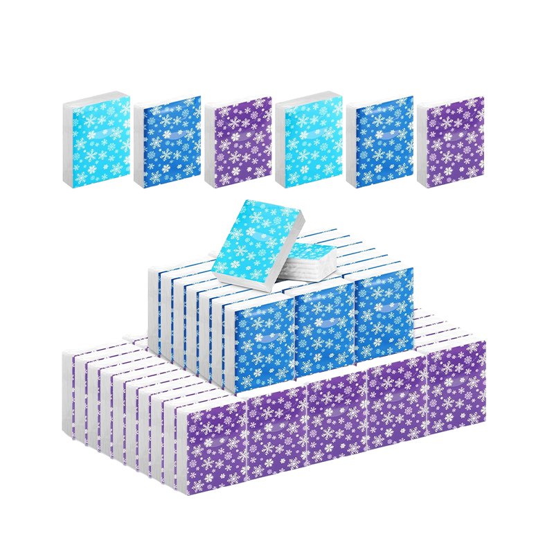 Small Pocket Tissue Traveling Pack Sustanible Disposable Custom Handkerchief Pocket Tissue Paper