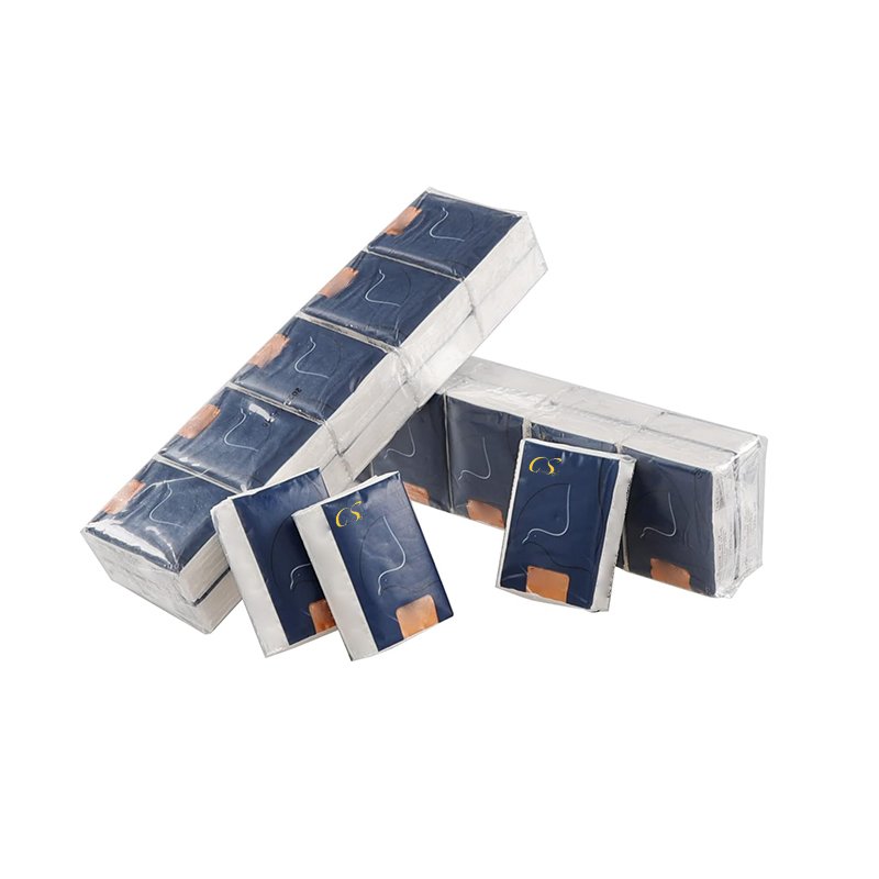 Small Pocket Tissue Traveling Pack Sustanible Disposable Custom Handkerchief Pocket Tissue Paper