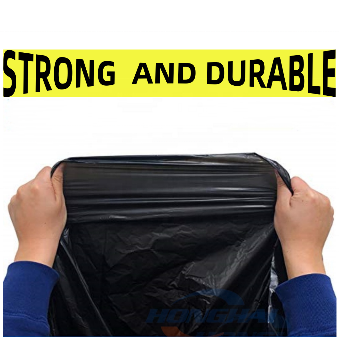 Insect-Repellent Trash Garbage Bags,Black Building Waste Bags,Large Super Big Trash Bag Drum liners