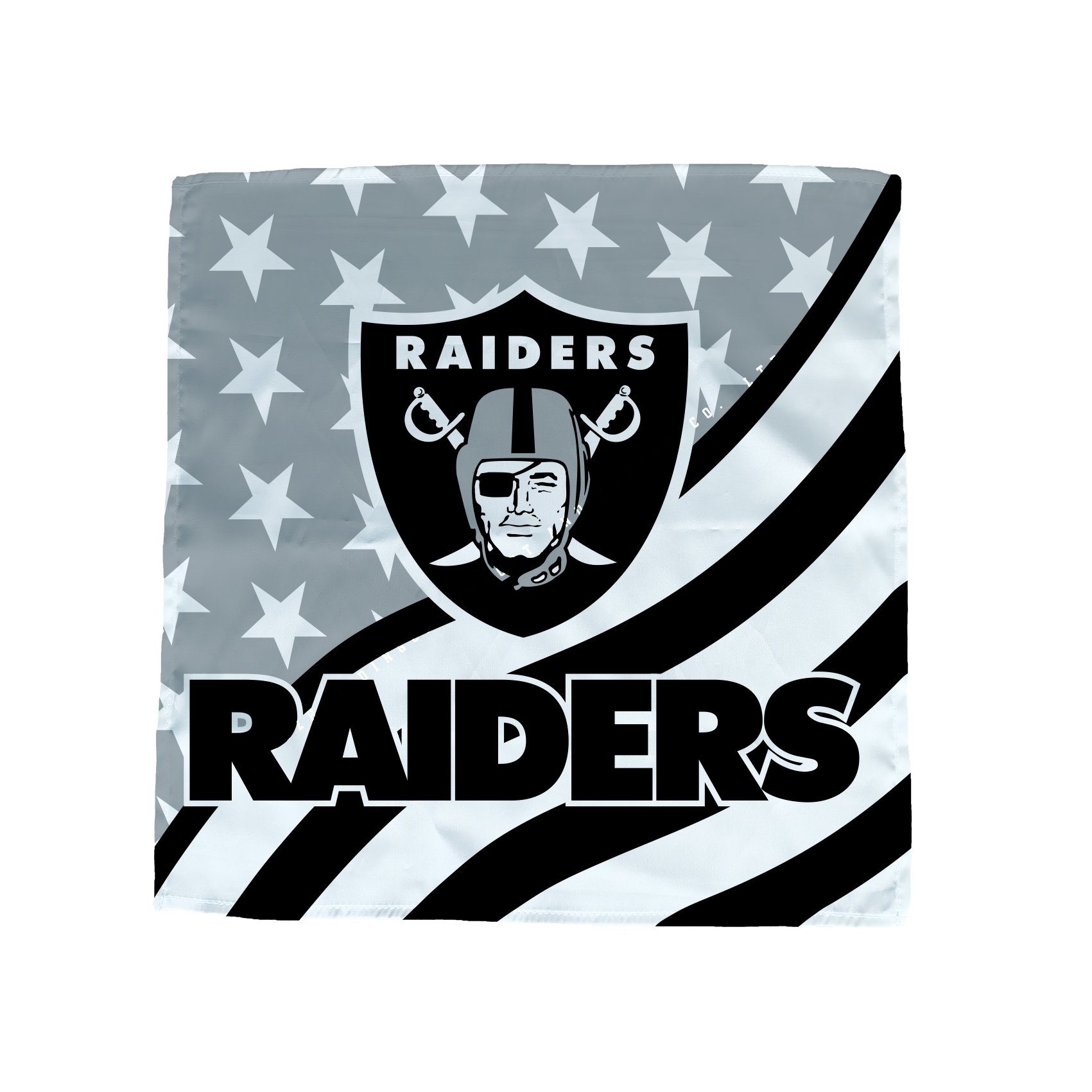 30x30cm 55x55cm 90x90cm Las Vegas Raiders Multifunction Durable Use Bandana custom magic square headband large handkerchief