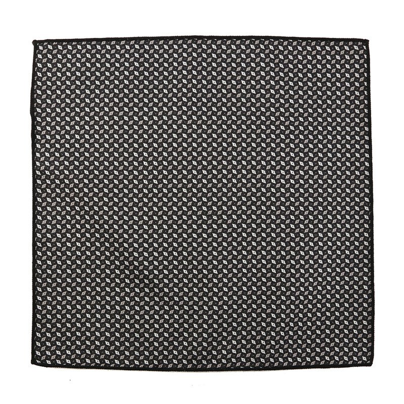 Handkerchief Scarves Vintage Paisley Pocket Square Black And White Polka Dots Polyester Silk Pocket Squares For Men Suit