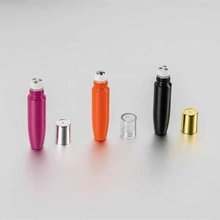 Cosmetic Essential oil perfume roll on bottle 15ml roller bottle with steel ball