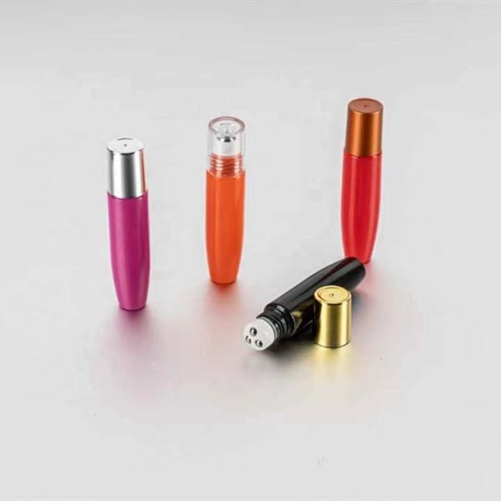 Cosmetic Essential oil perfume roll on bottle 15ml roller bottle with steel ball