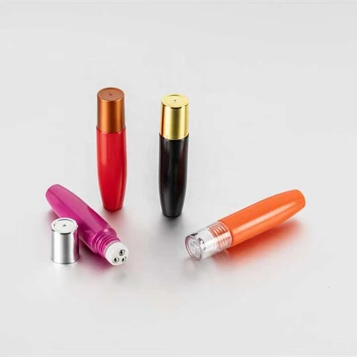 Cosmetic Essential oil perfume roll on bottle 15ml roller bottle with steel ball