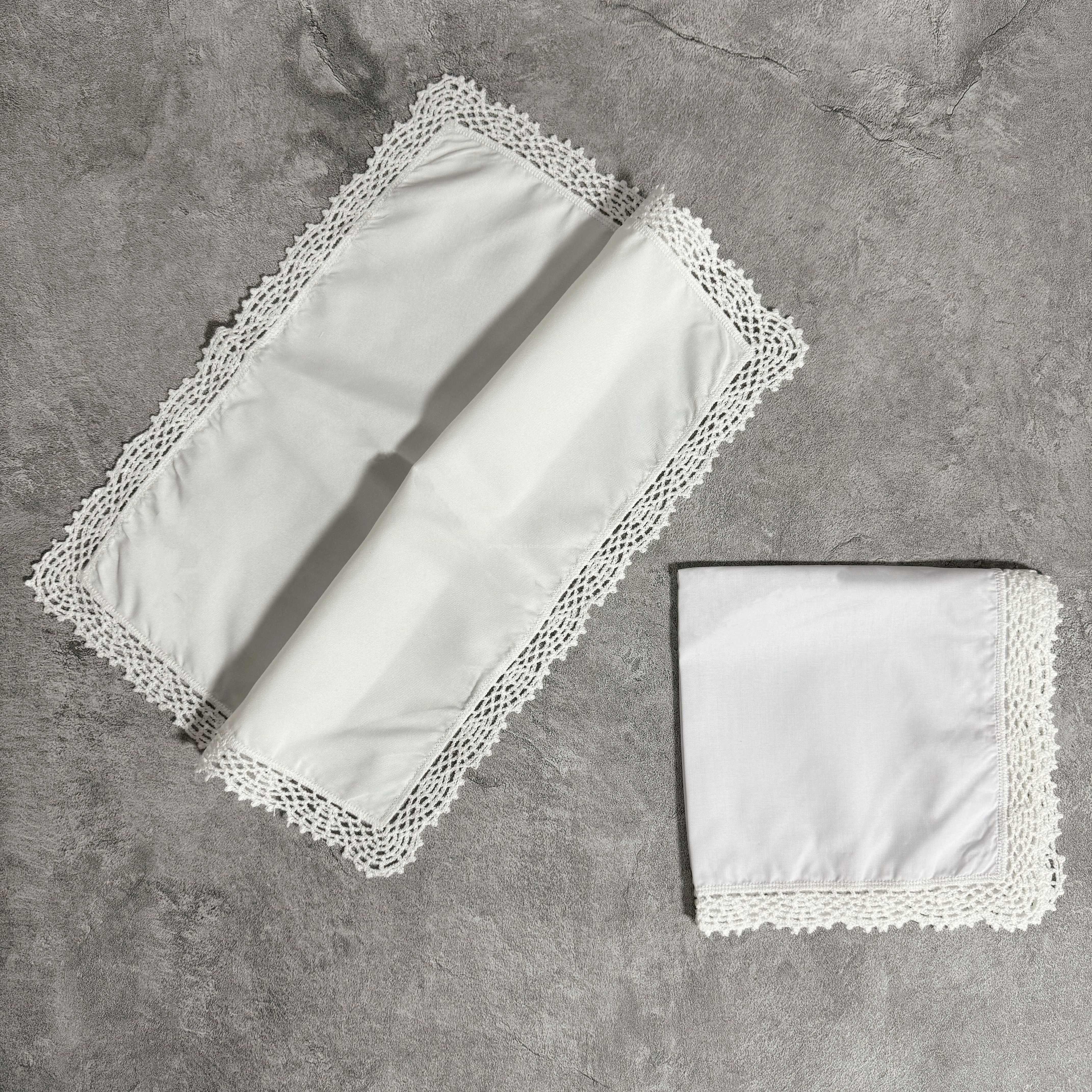 White cotton lace handkerchiefs lady embroidery handkerchief for wedding gift