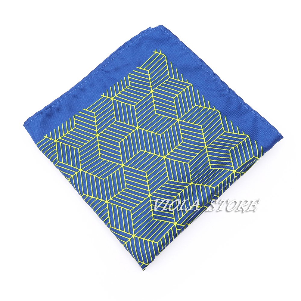 Colorful Print Paisley 28cm Pocket Square Polyester Handkerchief Wedding Party Daily Suit Vintage Tie Hankie Men Gift Accessory