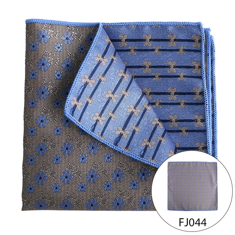 Classic design hand made luxury pocket square 100 polyester handkerchief fashion square scarf & handkerchiefs