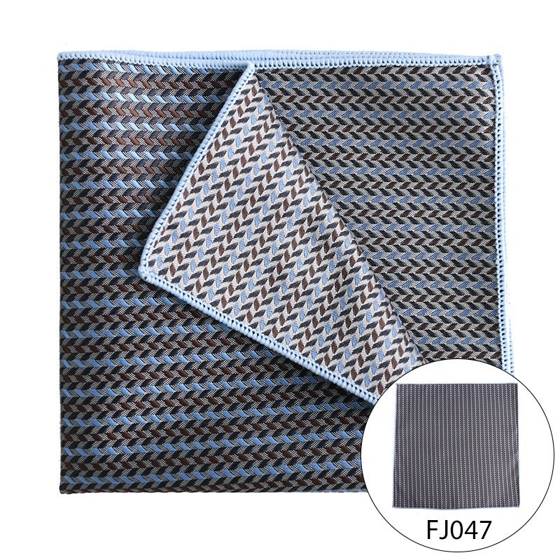 Classic design hand made luxury pocket square 100 polyester handkerchief fashion square scarf & handkerchiefs