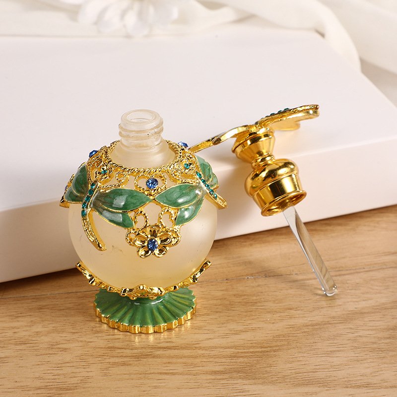 Wholesale 20ML Butterfly Antique Vintage Luxury Dubai style Arabic Glass Essential Oil Perfume Bottle Custom box