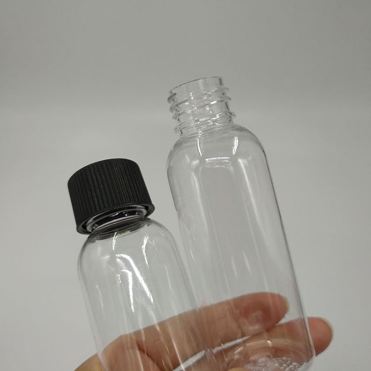 50 ML 1.7 OZ Plastic Plastic Clear Bottles Empty Container with Screw Cap Refillable Storage Holder Sample Jar for Dispense