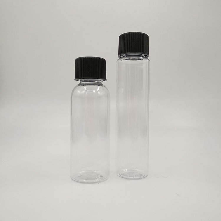 50 ML 1.7 OZ Plastic Plastic Clear Bottles Empty Container with Screw Cap Refillable Storage Holder Sample Jar for Dispense