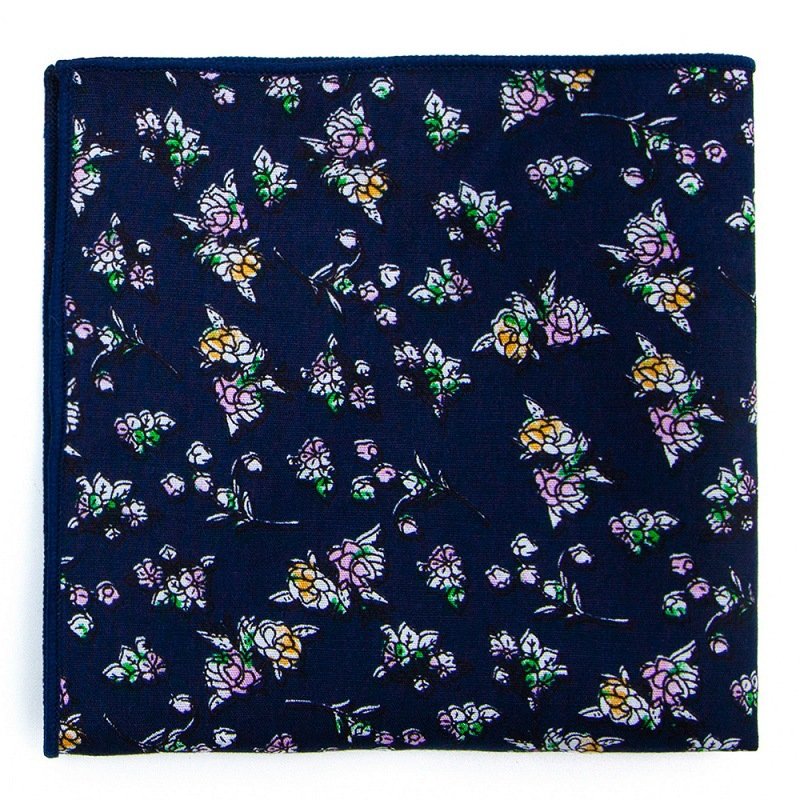 New 25x25cm Printing Flower Paisley Pocket Squares Fashion Vintage Suit Pocket Towel Hanky Cotton Handkerchief for Men