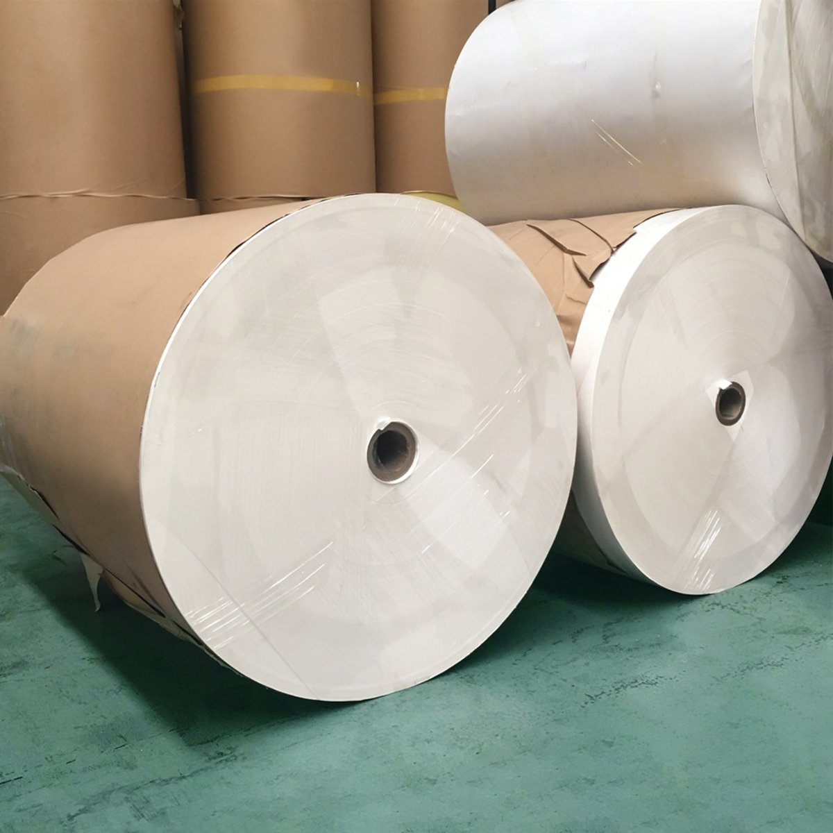 customized big roller silicone coated release paper with die cutting straight cutting