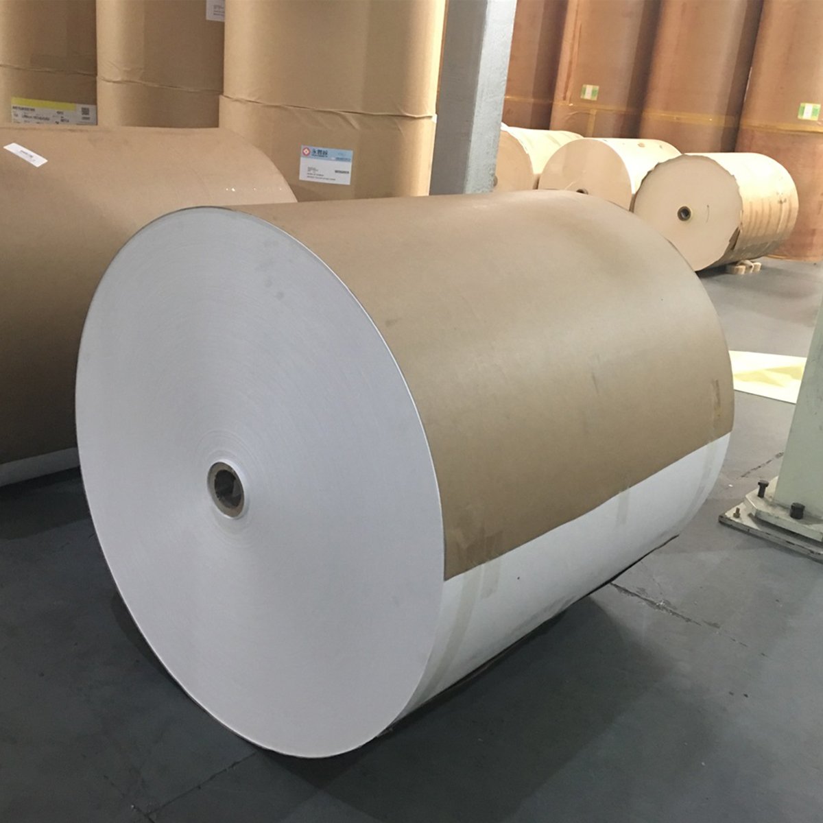 customized big roller silicone coated release paper with die cutting straight cutting