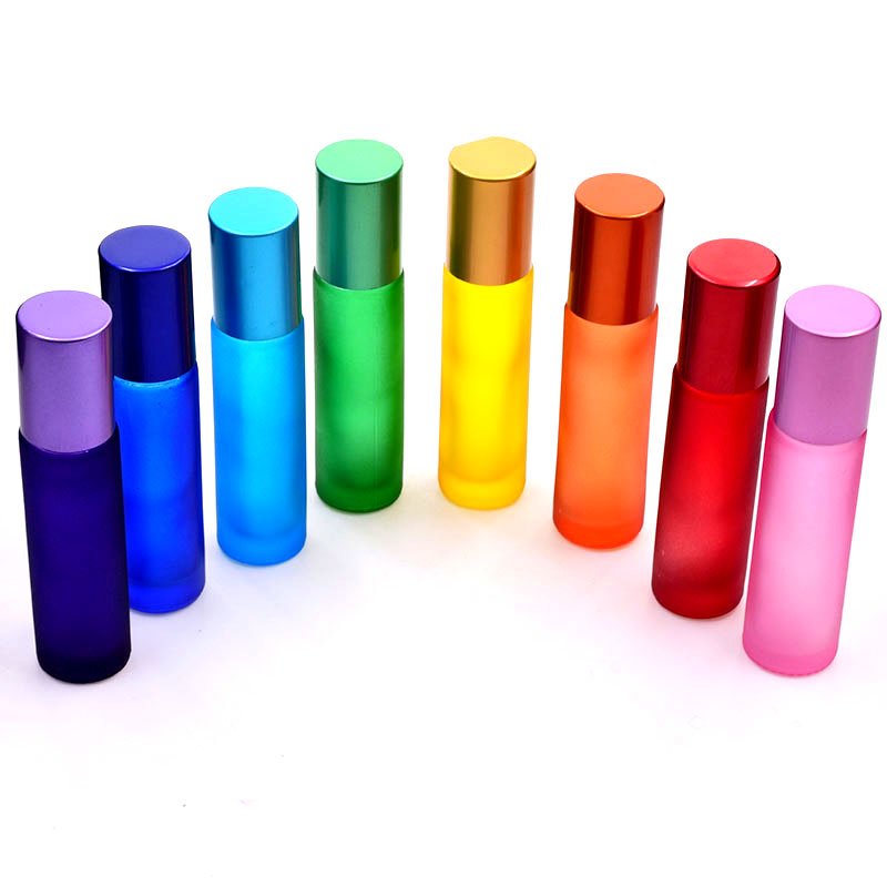 10ml 1/3 oz red eye cream use roll on bottle roller jar with stainless steel ball for cosmetic packaging essential oil container
