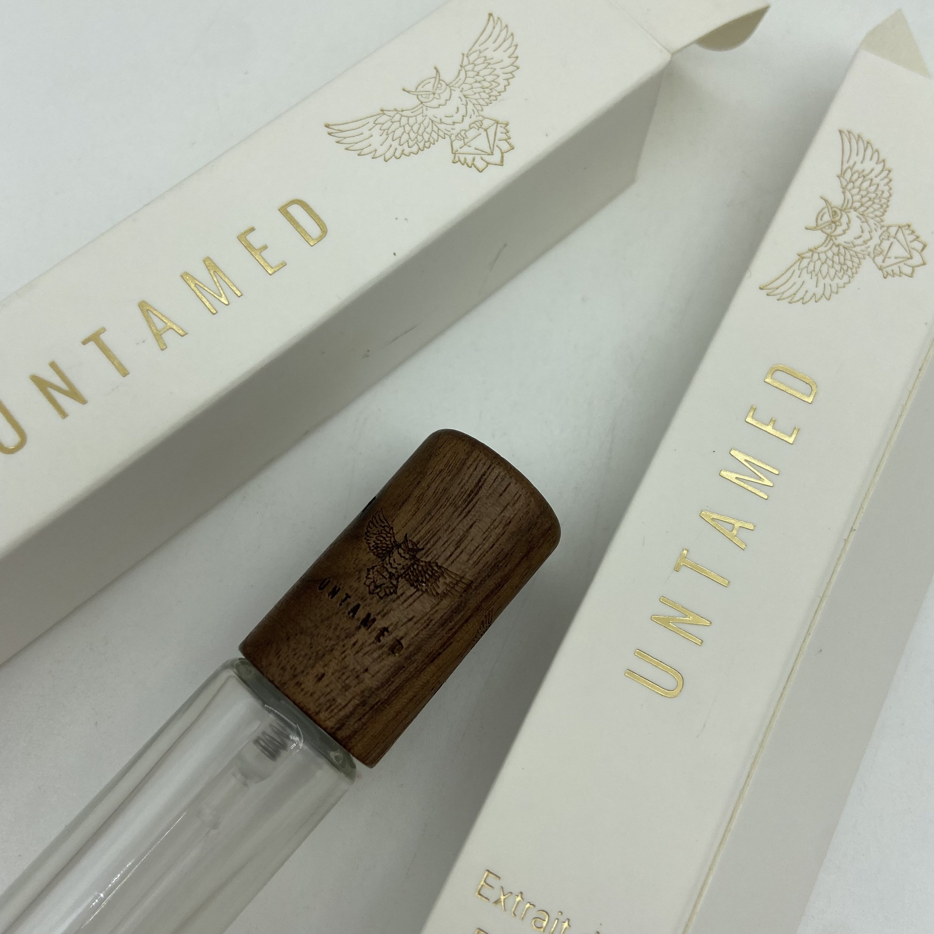10ml Square Wooden Cover Perfume Spray Bottle 15ml bottle with custom printing box