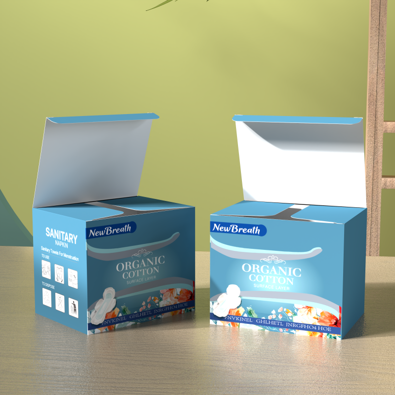 Wholesale Digital Printing Biodegradable Material Packaging Box Women's Sanitary Napkins Tampons Paper Box