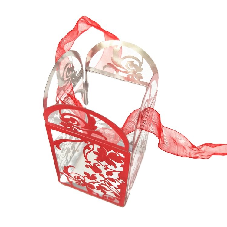 Transparent square plastic PVC dust-proof wedding candy packaging box Apple plastic box pet gift box wholesale