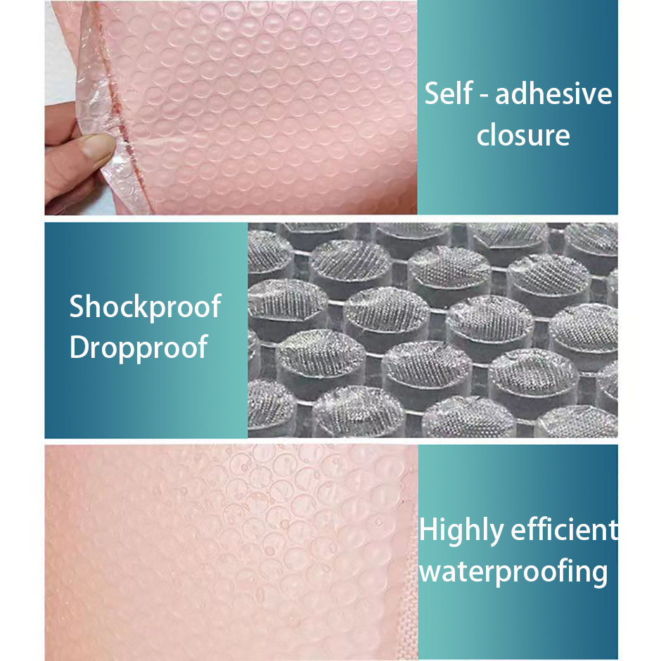 Earthquake-proof and disaster-reducing multi-color polyethylene bubble bags reduce damage to items