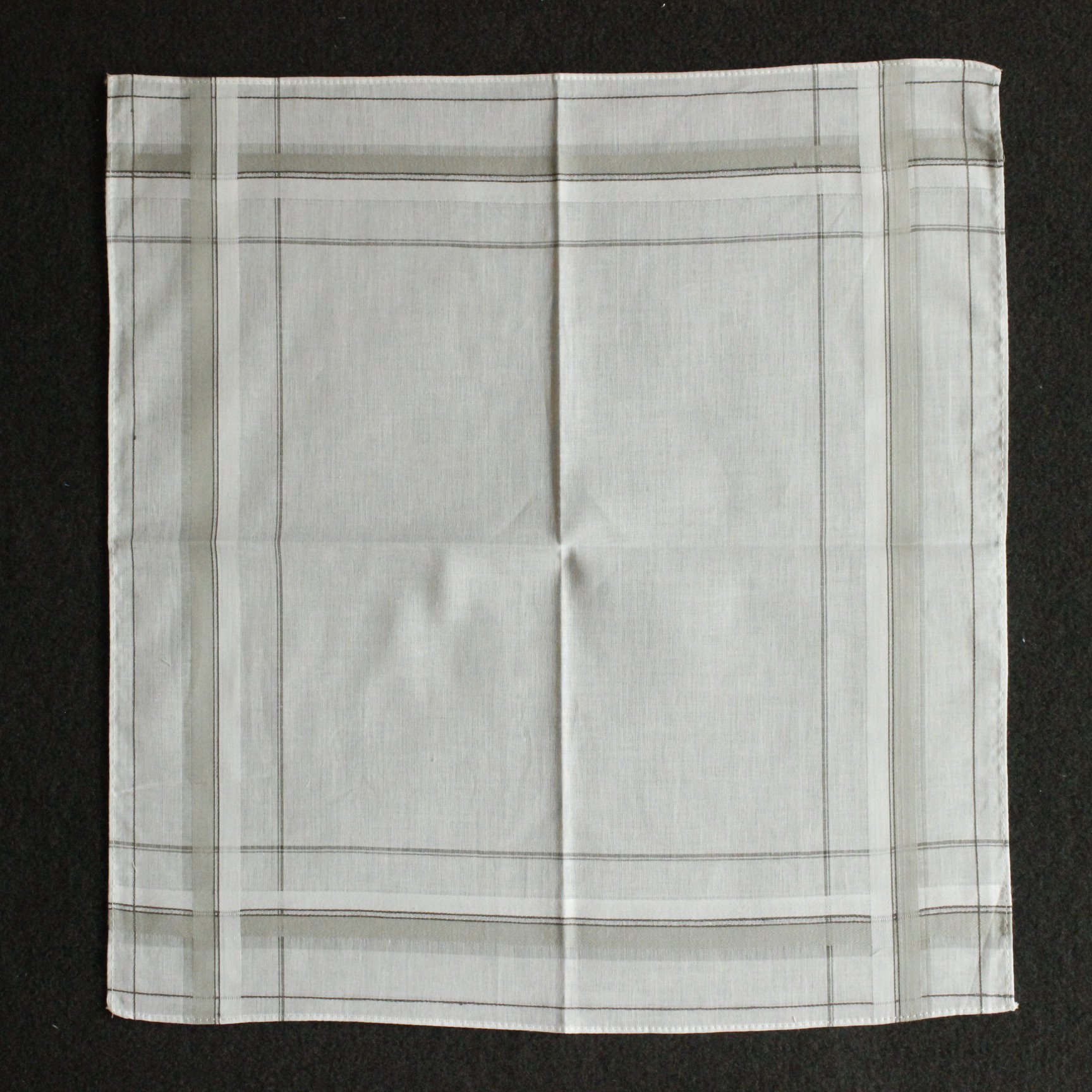 100% cotton stripe handkerchief pocket square handkerchief hot sale yiwu market