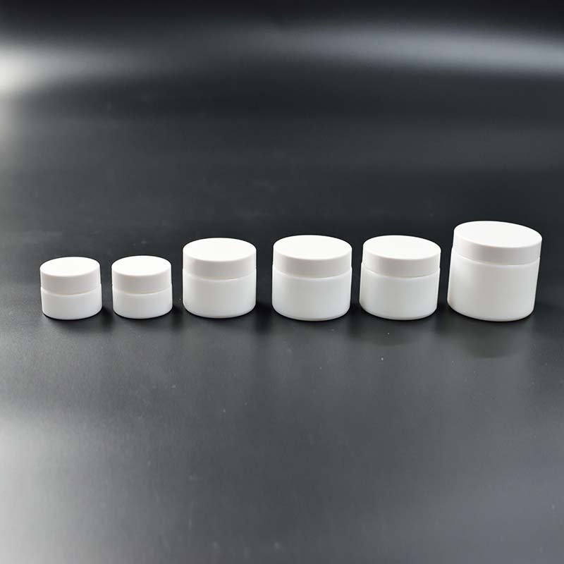 50Ml Opal White Glass Bottle With Pump