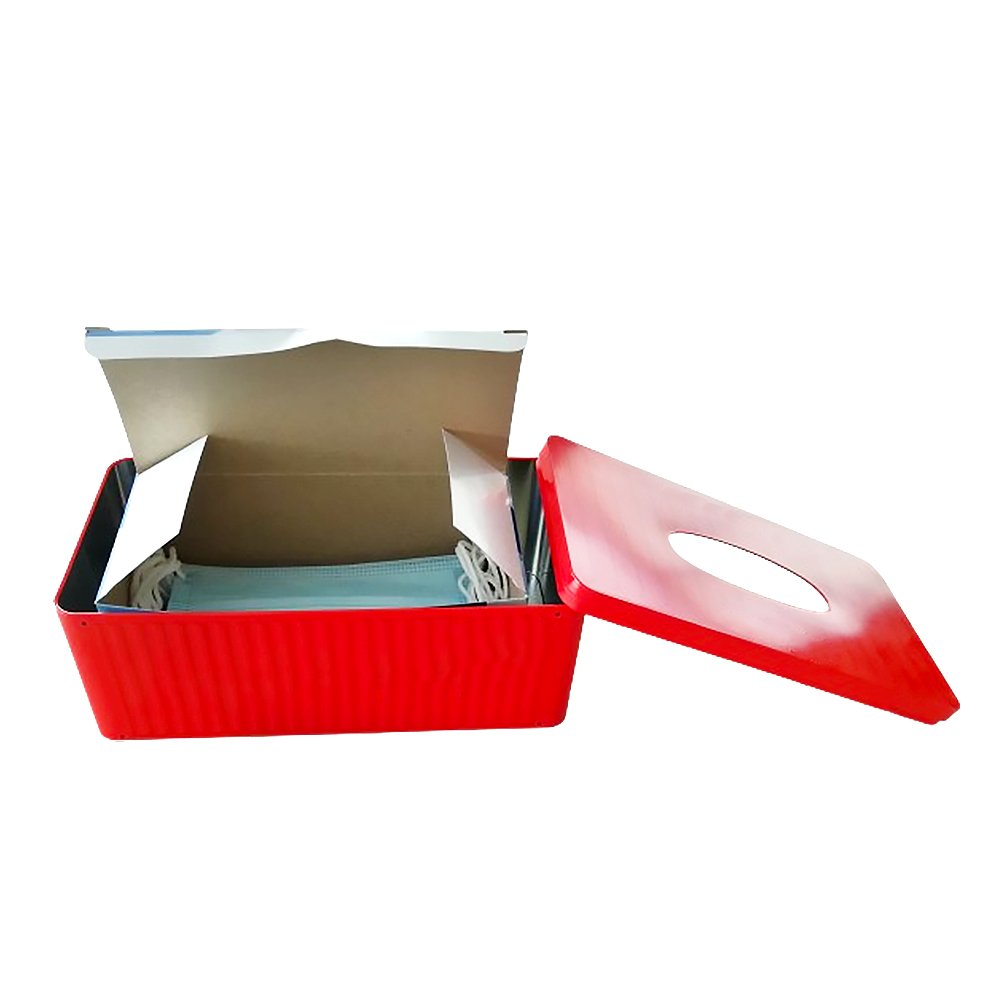 Custom Masks Napkin Metal Storage Tin Box