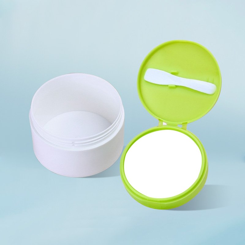 100g 120g Empty Colorful Face Hair Mask Jar Body Scrub Plastic Bath Salt Cream Jar Container With Spoon