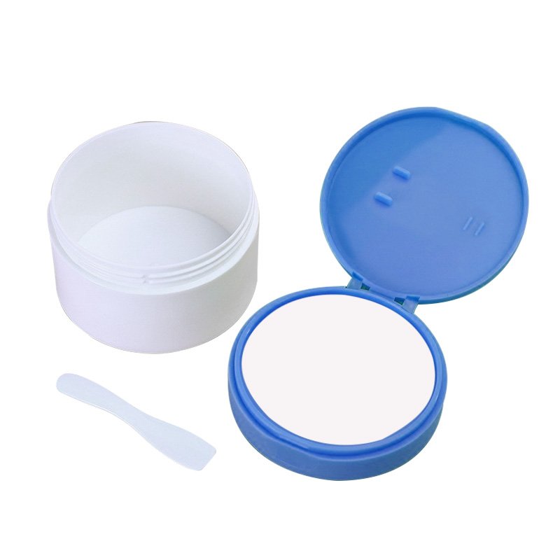 100g 120g Empty Colorful Face Hair Mask Jar Body Scrub Plastic Bath Salt Cream Jar Container With Spoon