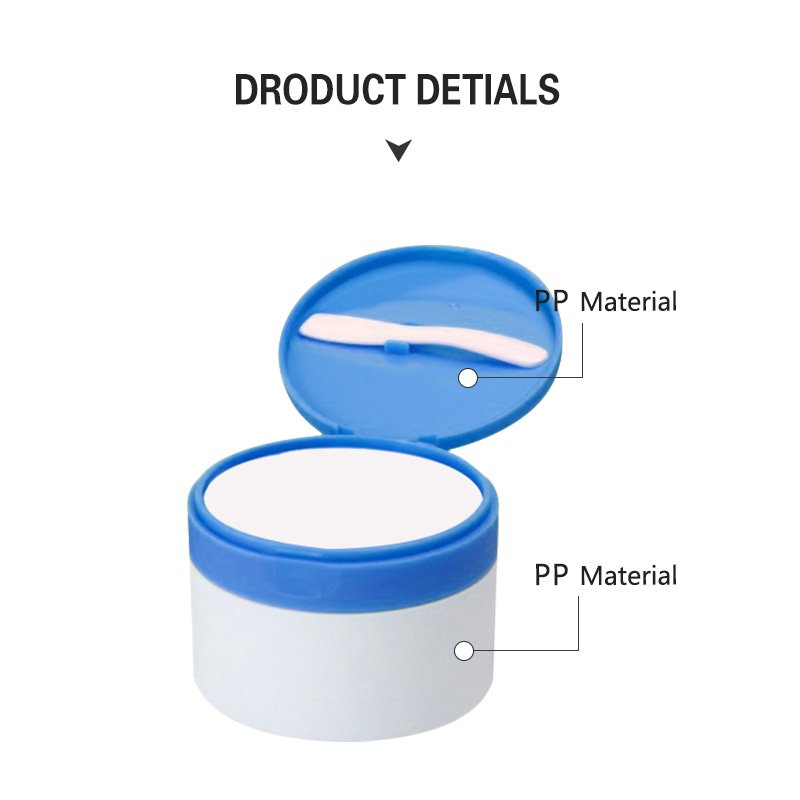 100g 120g Empty Colorful Face Hair Mask Jar Body Scrub Plastic Bath Salt Cream Jar Container With Spoon