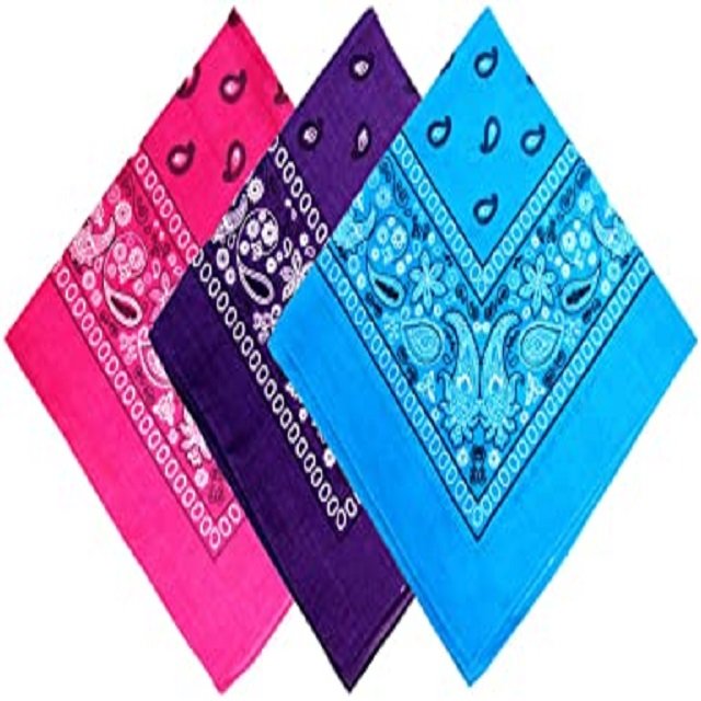 Custom New Fashion Design Lady Scarf Square Cotton Bandana Head Scarf with Solid Pattern Hot Sale Digital Printing