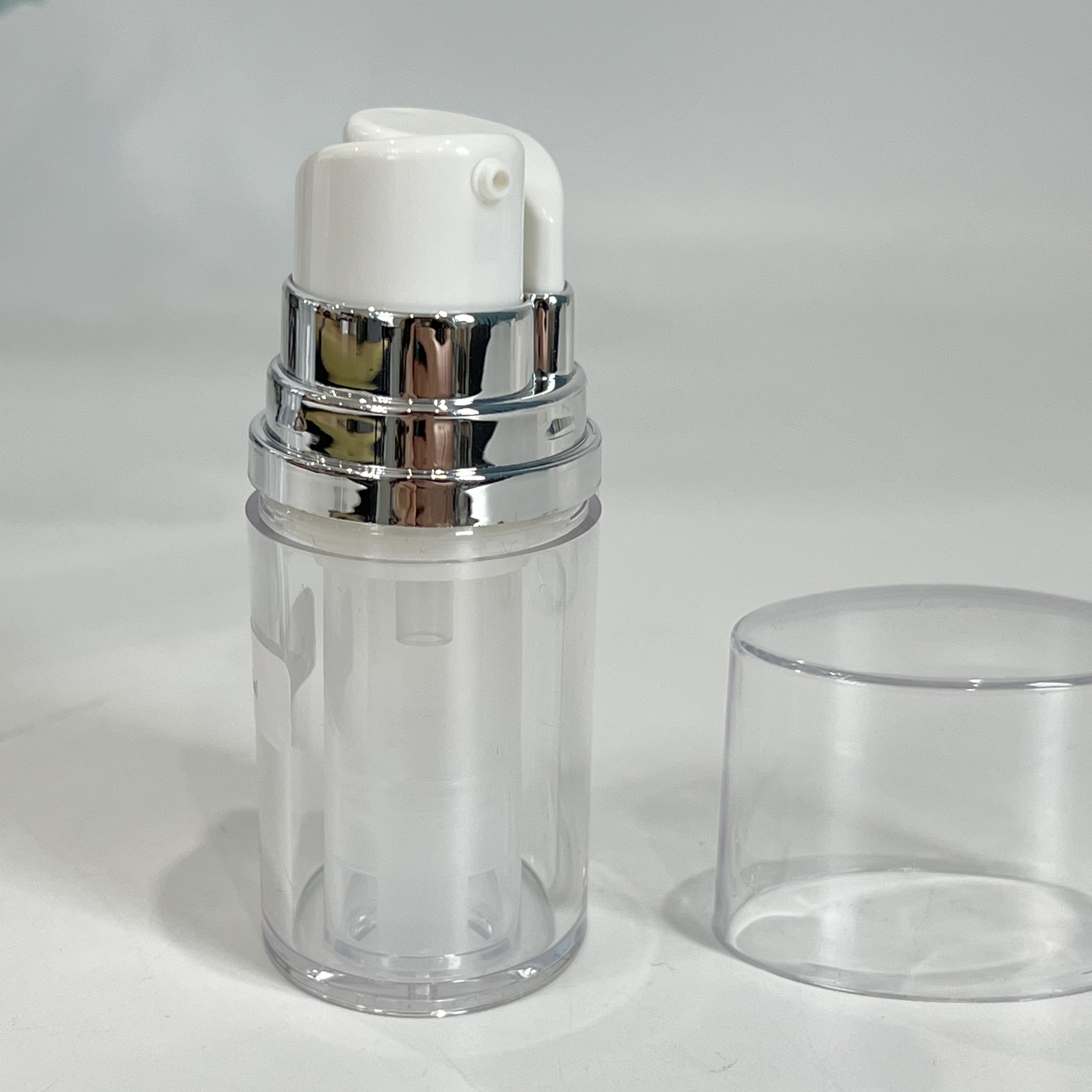 Petg Material Airless 2*10ml 2*15ml 2*5ml Capacity Dual Chamber Skin Care Lotion Cream Serum Pump Bottle