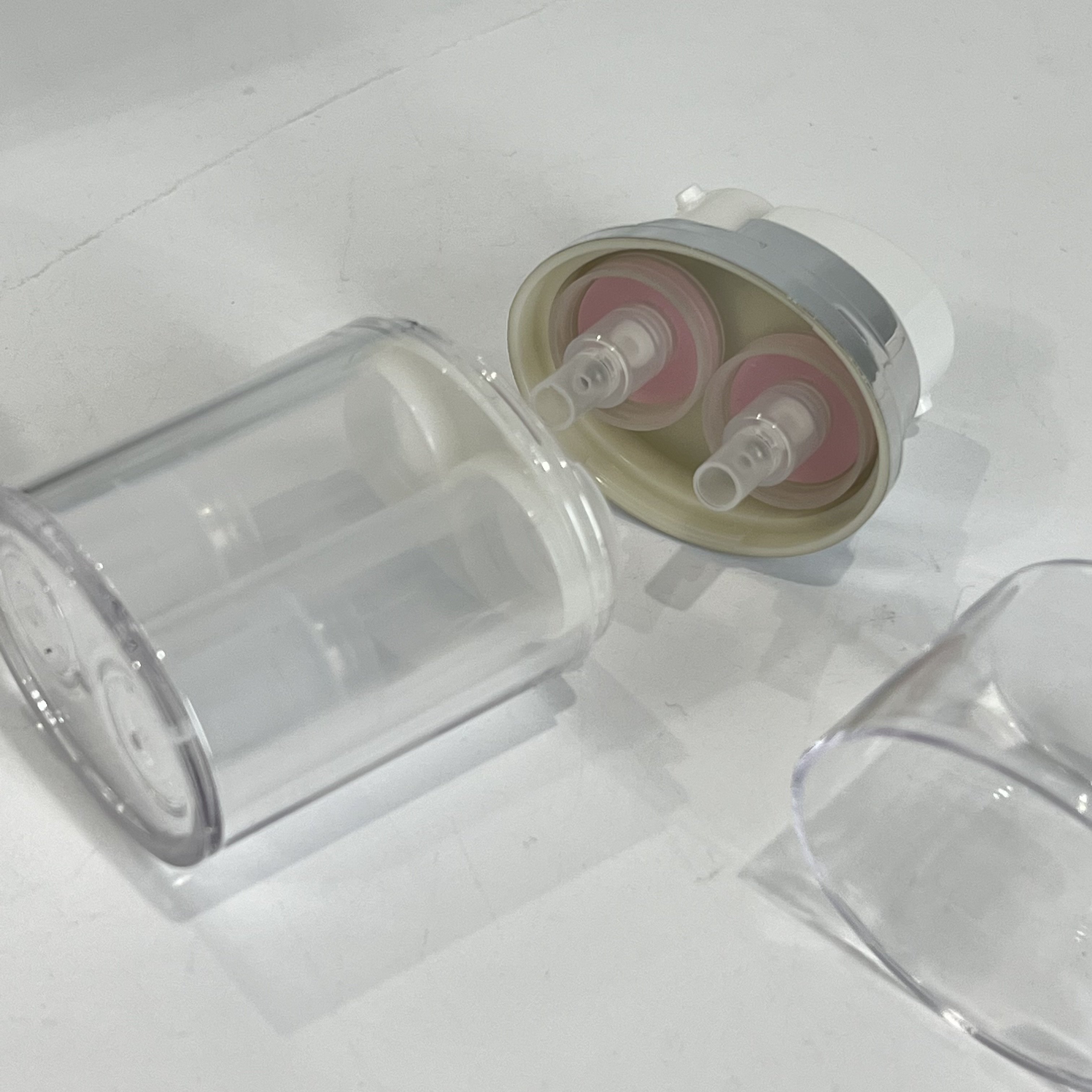 Petg Material Airless 2*10ml 2*15ml 2*5ml Capacity Dual Chamber Skin Care Lotion Cream Serum Pump Bottle