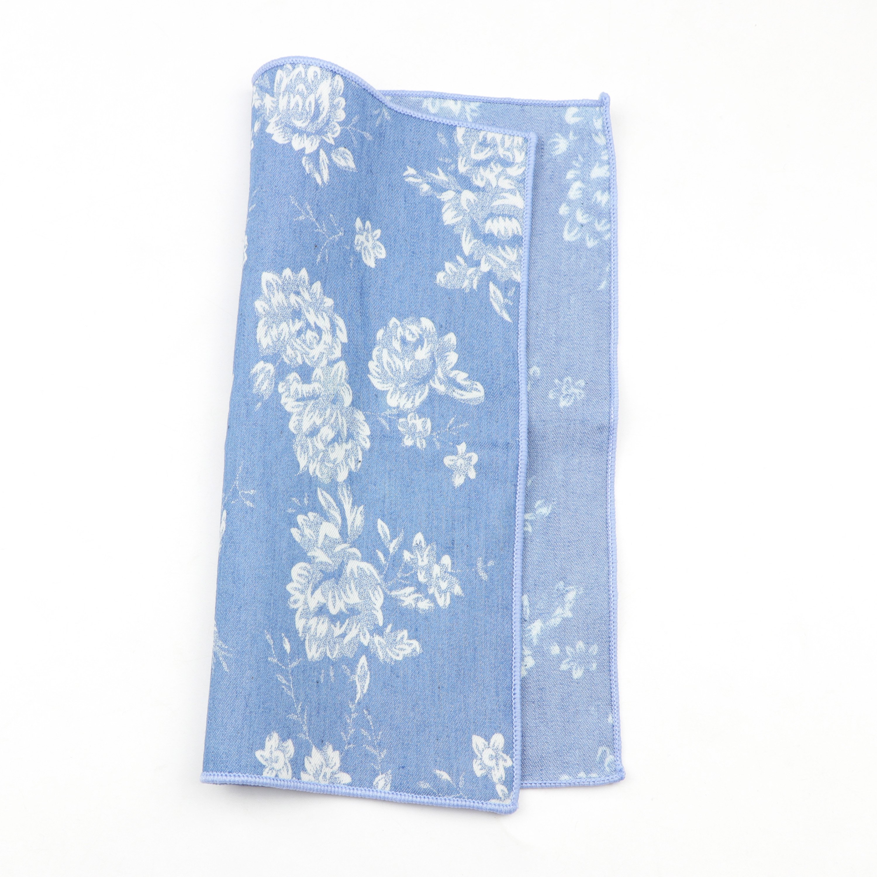 Male Wedding Costume Accessories Hanky Flower Printed Handkerchief Men Floral Cotton Pocket Square