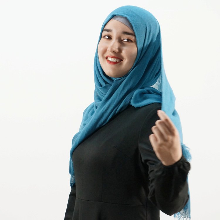 Fashion Designer custom muslim woman crinkle cotton hijab plain viscose modal scarf voile tassel veils shawls solid color 60