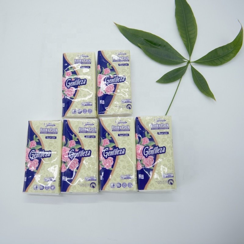 Factory Wholesale Cute and Exquisite Packaging Handkerchief 2/3/4 ply Customized Absorbent Mini Pocket Tissue Paper