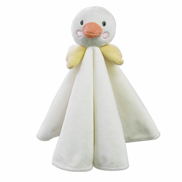Professional manufacturer polyester comfort towel toy animal toy plush baby blanket baby comforter
