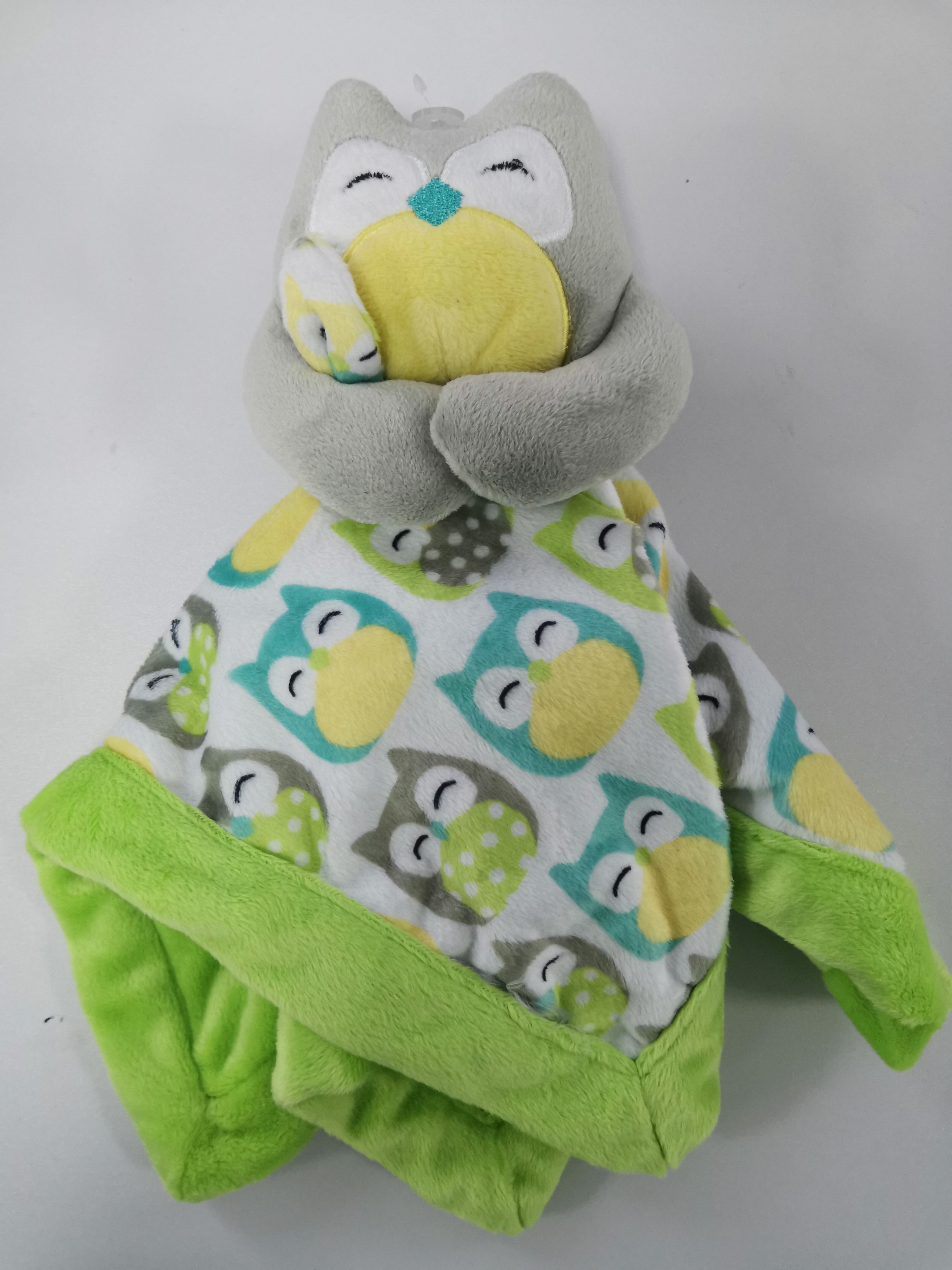 Professional manufacturer polyester comfort towel toy animal toy plush baby blanket baby comforter