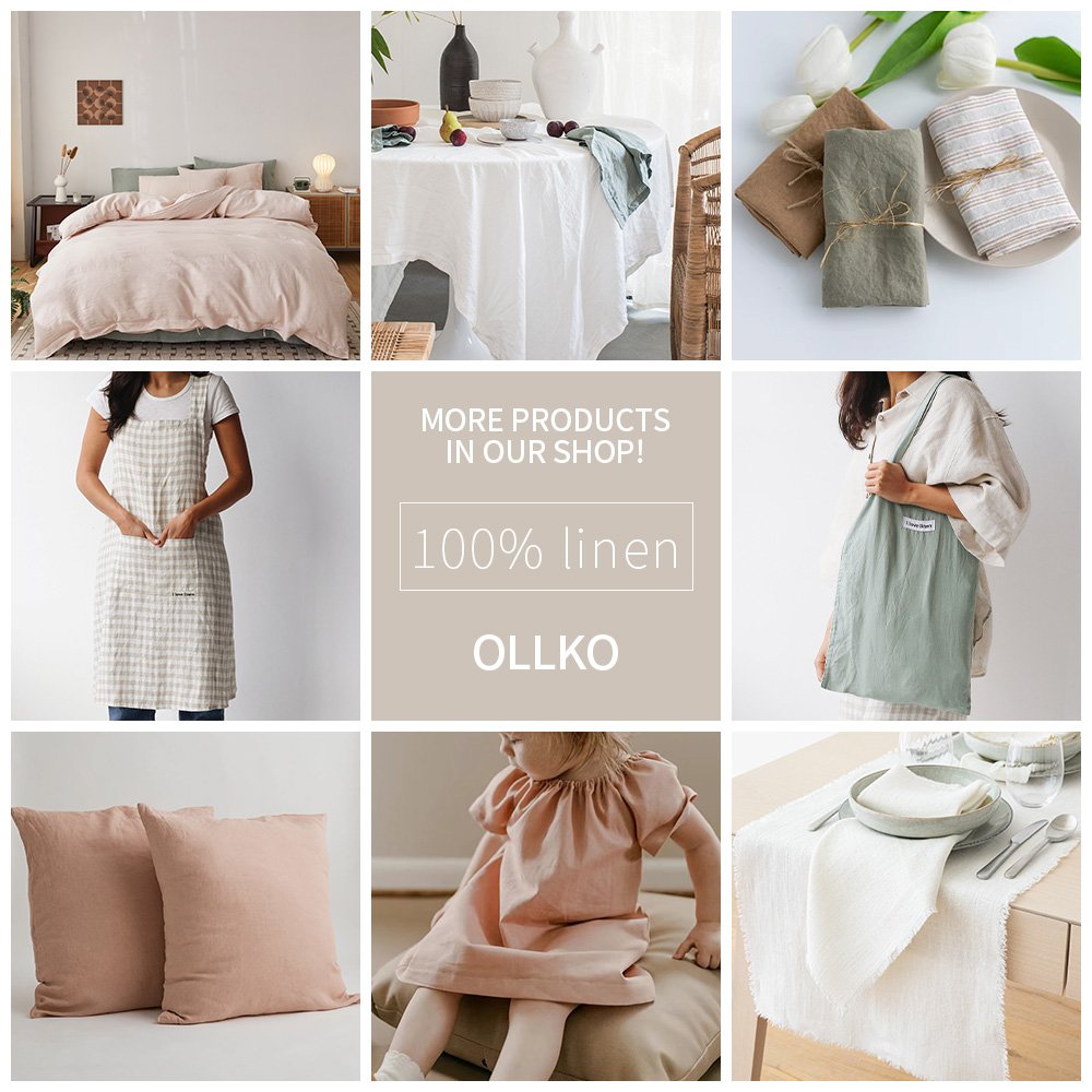 eco solid color hotel stone washed 50*70cm custom printed 100% french linen embroidered logo tea towel set
