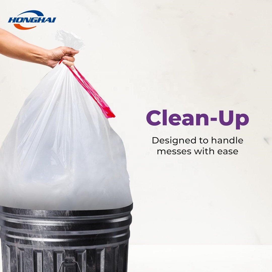 Drawstring Trash Bags 13 Gallon,Drawstring Dustbin Trash Sack Garbage Bag On Roll,Drawstring Garbage Bag Factory Price