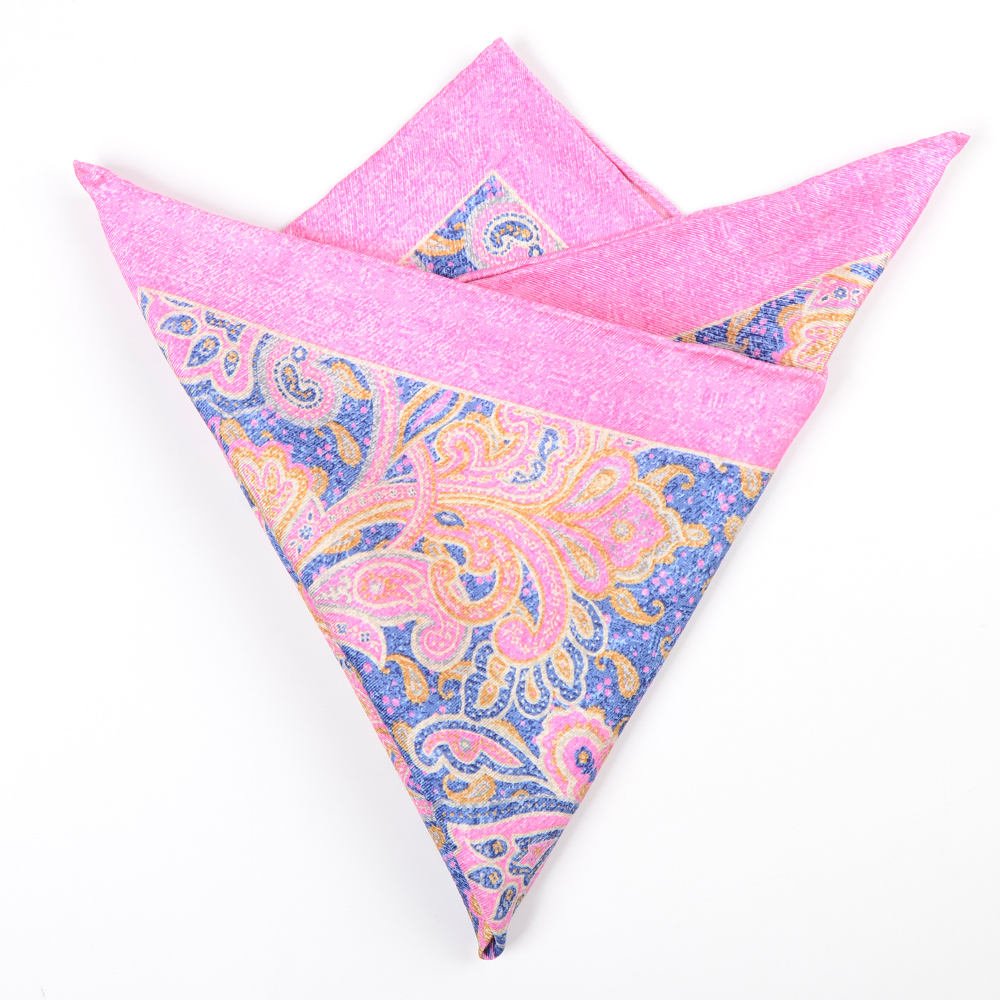 Best Manufacturer Wholesale New Design Men's Handkerchief Good Quality OEM/ODM Silk Custom Printed Pocket Square For Fashion Men