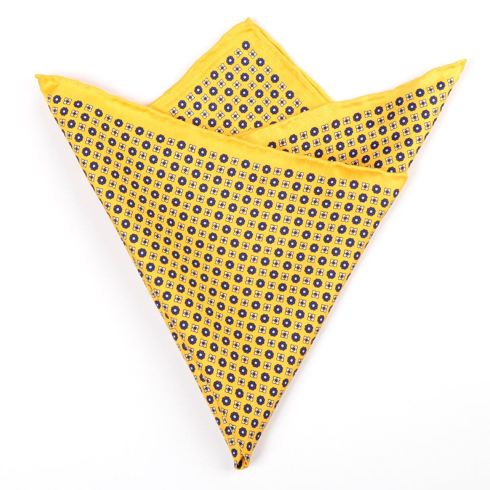 Best Manufacturer Wholesale New Design Men's Handkerchief Good Quality OEM/ODM Silk Custom Printed Pocket Square For Fashion Men