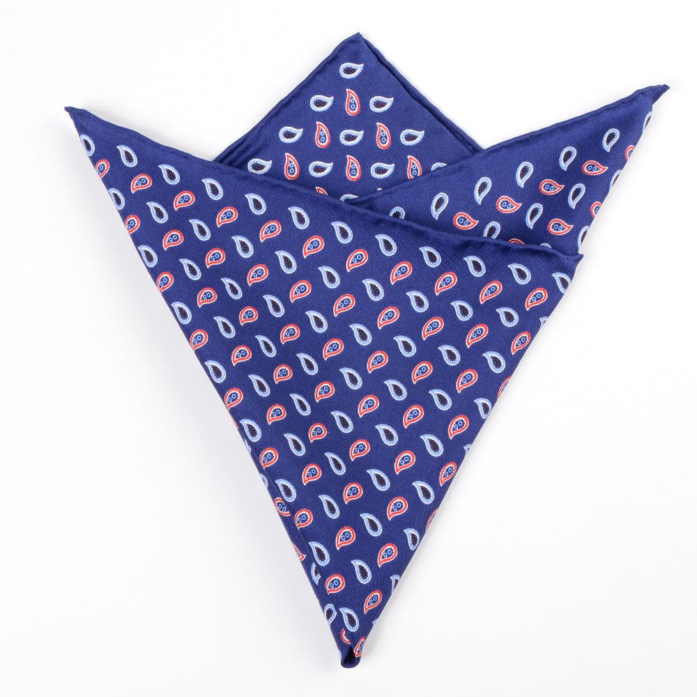 Best Manufacturer Wholesale New Design Men's Handkerchief Good Quality OEM/ODM Silk Custom Printed Pocket Square For Fashion Men