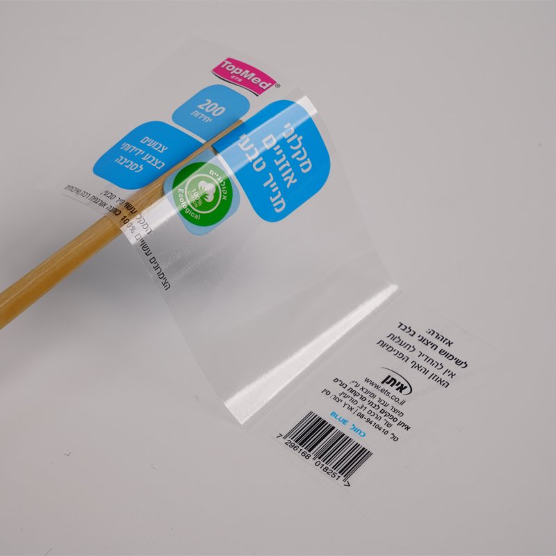 Custom waterproof vinyl clear Self-adhesive labels Transparent Product packaging label sticker