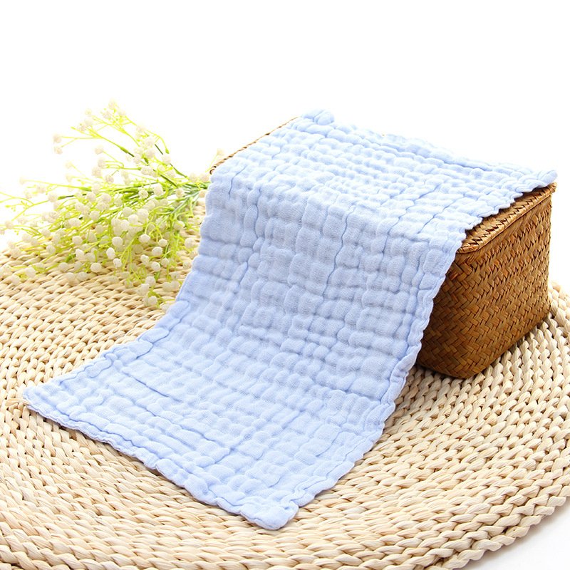 New Design Solid Color Absorbent Newborn Baby Cotton Towel Burp Cloth Muslin Organic Muslin Cotton Gauze Washcloth For Baby