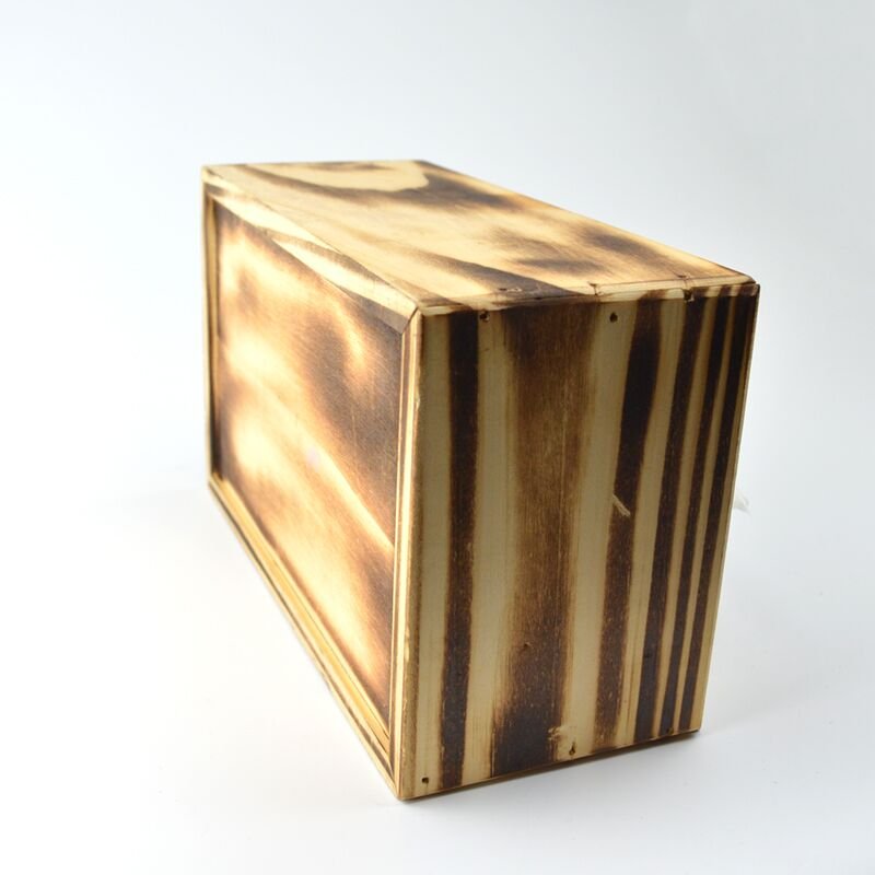 Napkin Holder Desktop Accessory Tissue Box Crafts Handmade Eco-friendly DIY Printed Wood Rustic Bamboo Wooden Box Personal Care